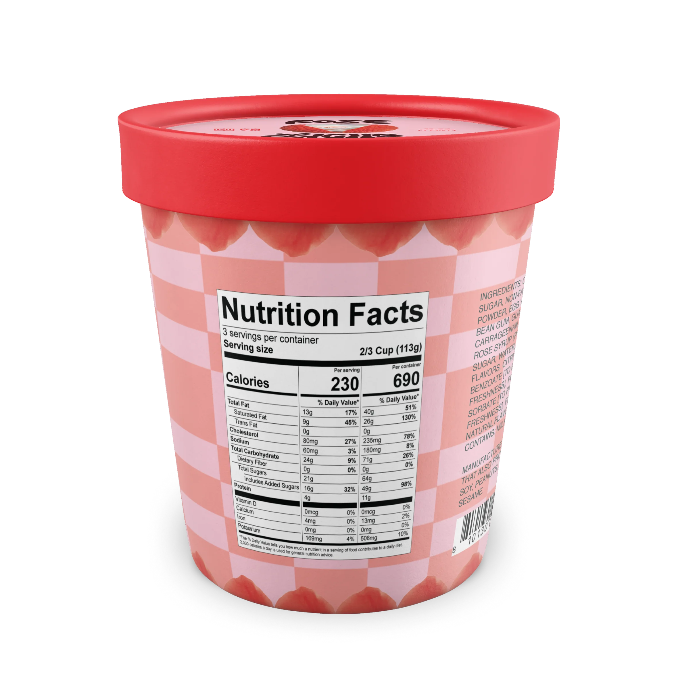 Rose Lychee Ice Cream - Image 3