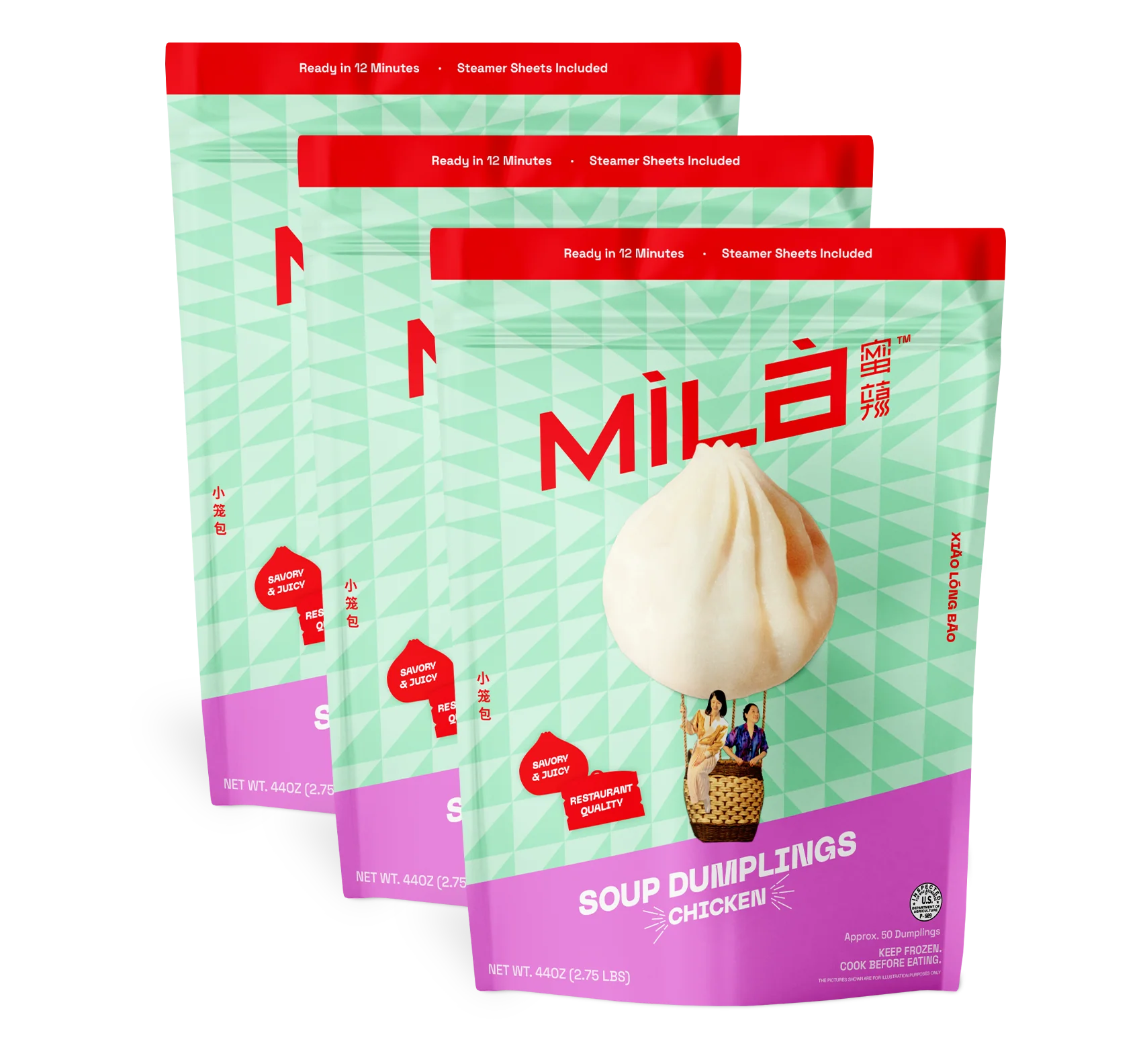 Soup Dumplings (50 PC) - 3 Pack - Image 11