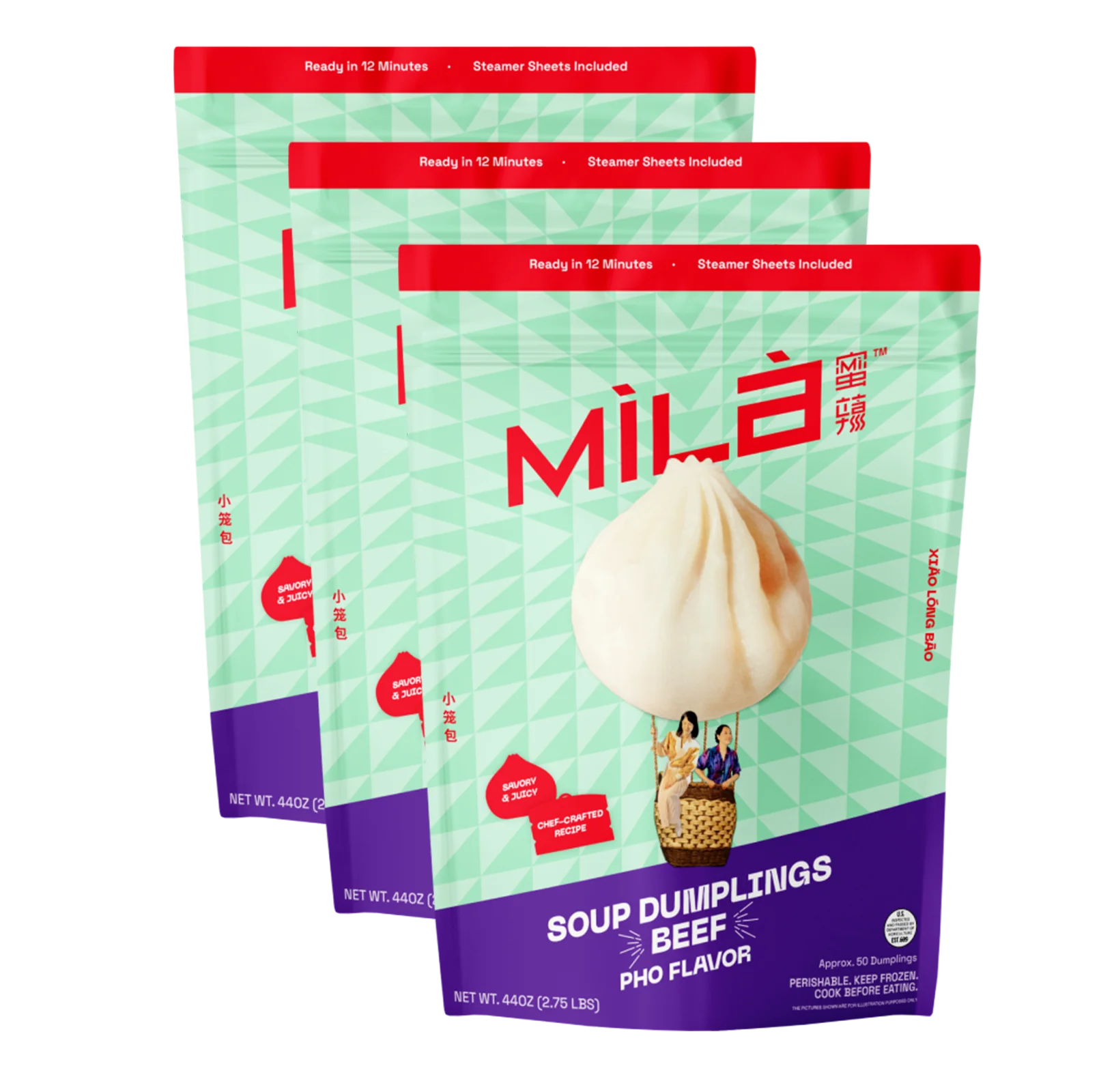 Soup Dumplings (50 PC) - 3 Pack - Image 15